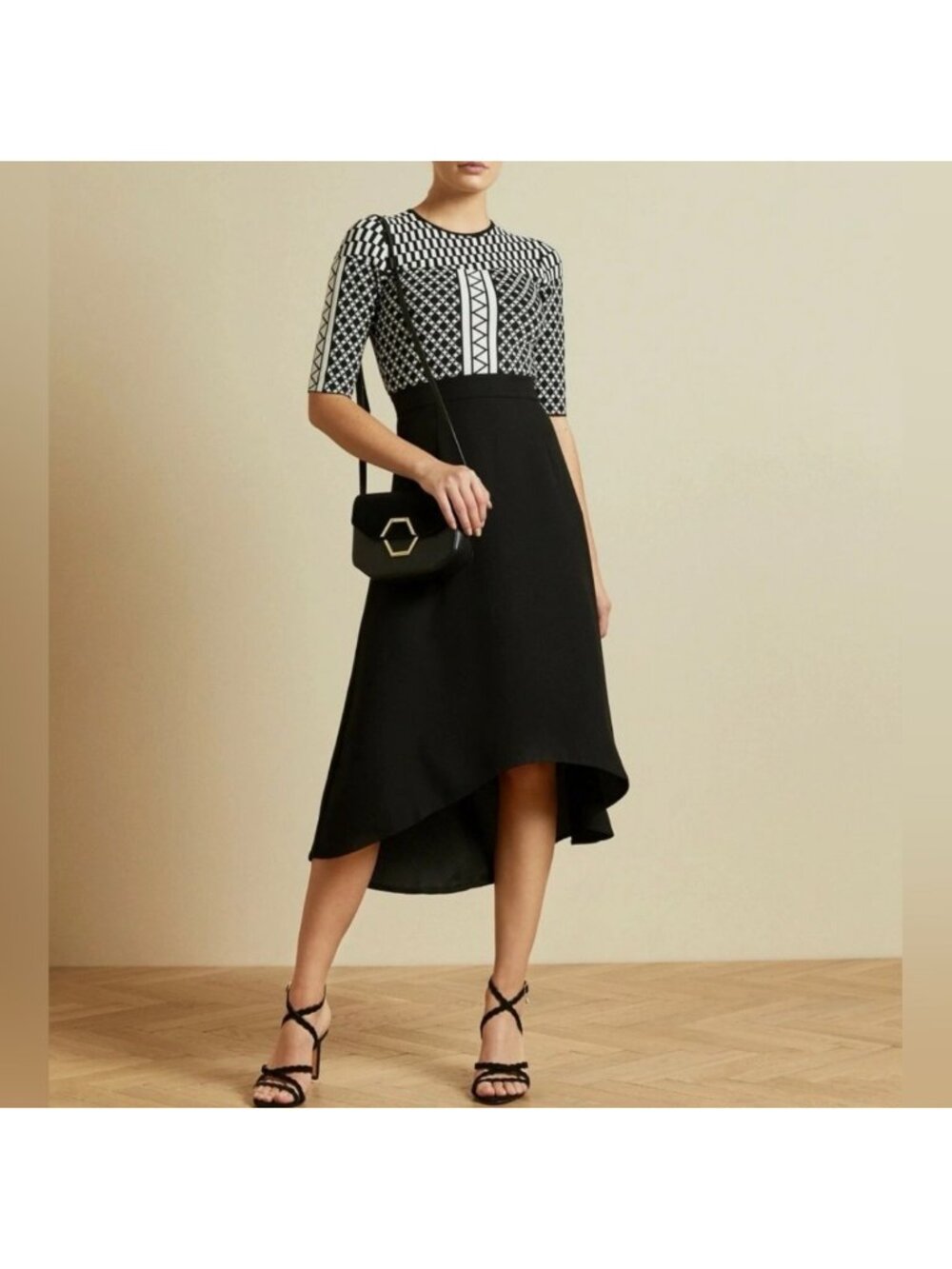 Ted Baker Tulip Skirted Bodycon Dress Size 3